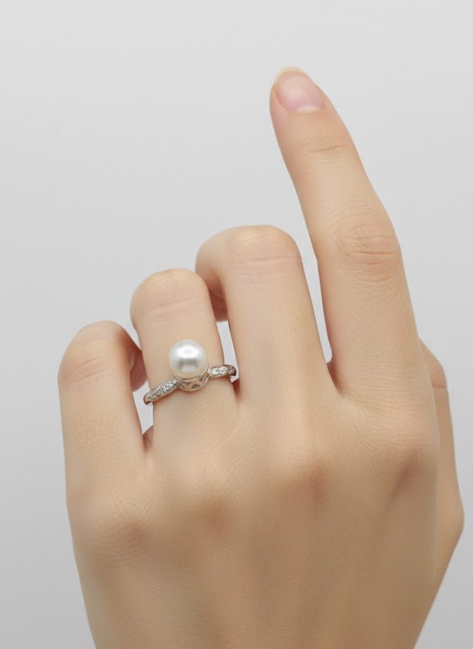 Minimal Freshwater Pearl Ring for Girls - IHSJ.pk