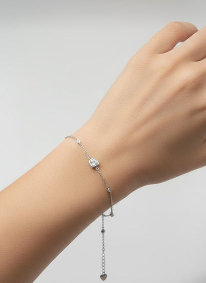 925 Sterling Silver bracelet with Zarcon Stone - IHSJ.pk