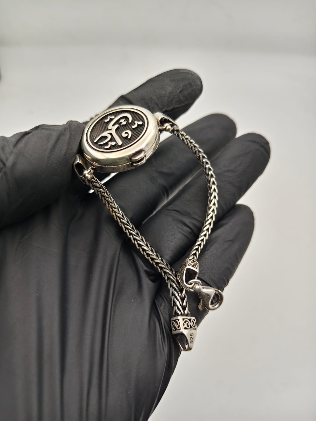 925 Sterling Silver Ya Ali Calligraphy Bracelet - IHSJ.pk