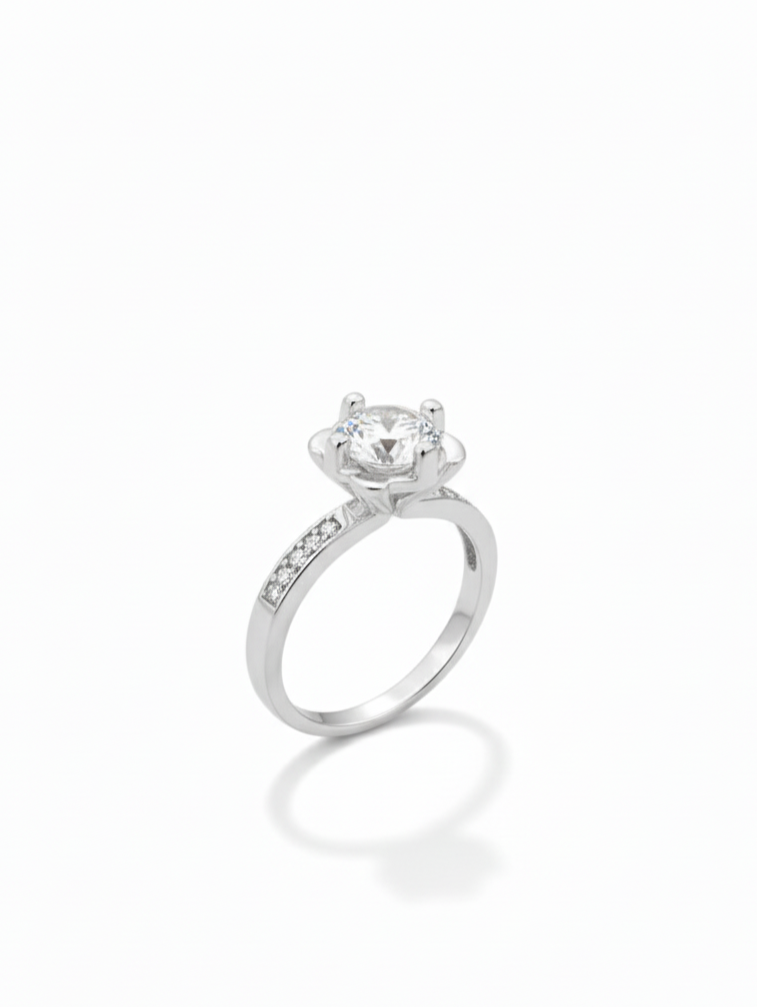 Aurora Solitaire Ring