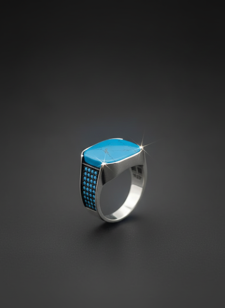 Feroza 925 Silver Ring