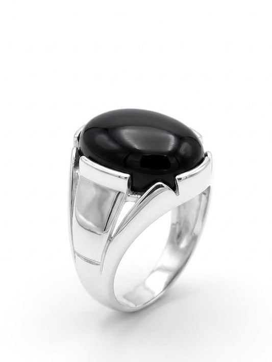 Aqeeq Ring in (925 Silver) - IHSJ.pk