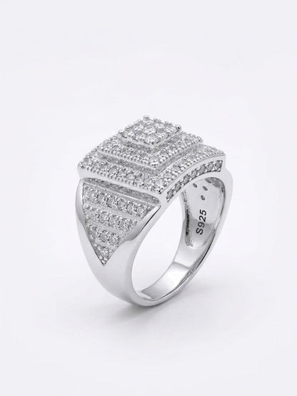 Big Mount Zarconia Men Ring - IHSJ.pk