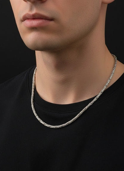 Black 925 Silver Chain - IHSJ.pk