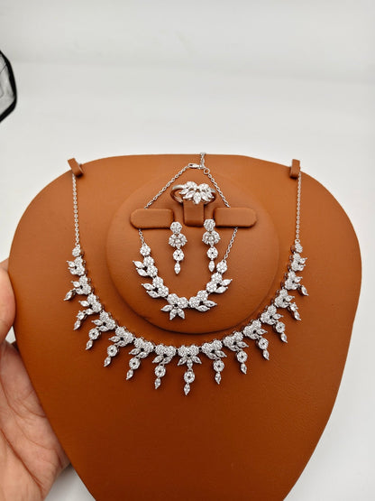 Bridal Neckless set 925 silver - IHSJ.pk