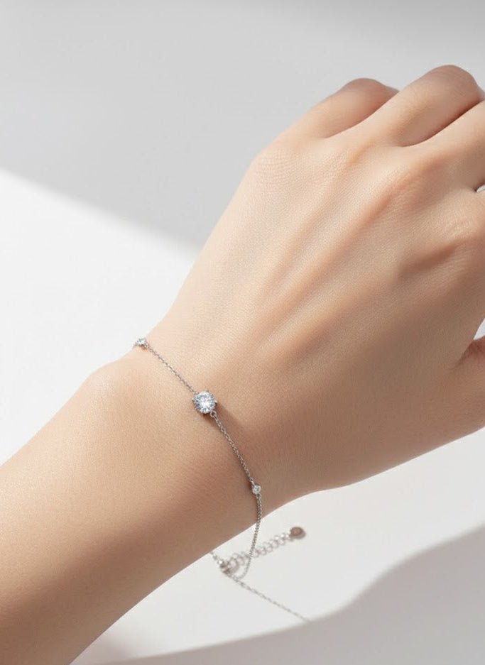 Cubic Zarconia Drops Bracelet - IHSJ.pk