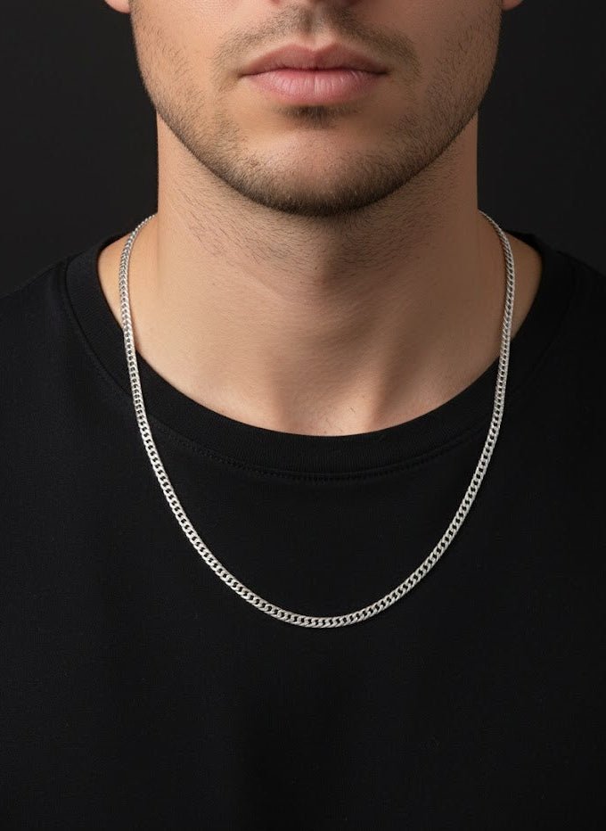 Diamond cut cuben link Chain - IHSJ.pk