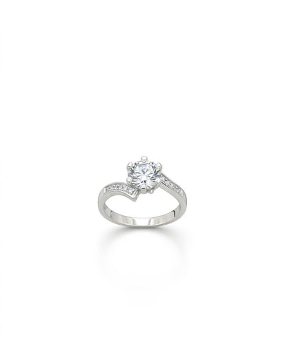 Diamond Style Silver Ring - IHSJ.pk