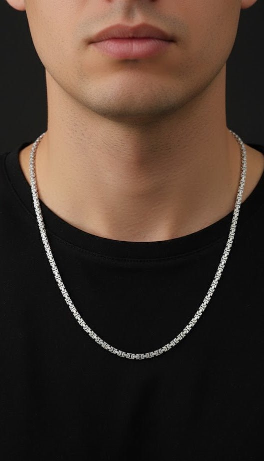 King 925 Silver Chain - IHSJ.pk