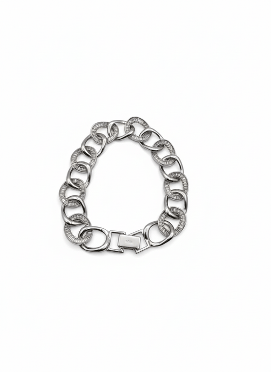 Men Bracelet in Rodium Plated - IHSJ.pk