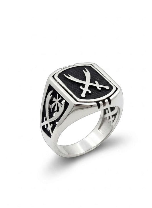 men's Zulfiqar Ring - 925 silver - IHSJ.pk