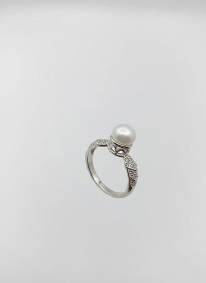 Minimal Freshwater Pearl Ring for Girls - IHSJ.pk