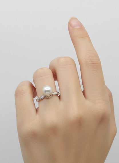 Minimal Freshwater Pearl Ring for Girls - IHSJ.pk