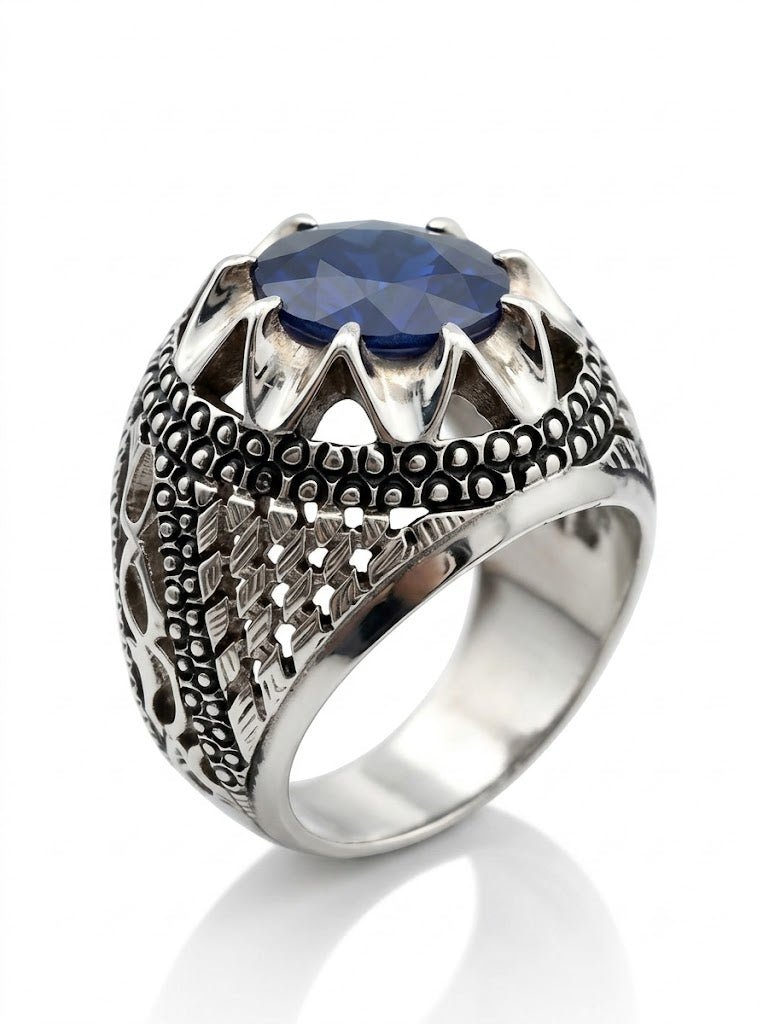 Nelam Handmade Pure Silver Ring - IHSJ.pk