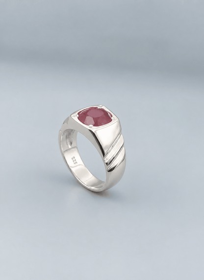 Premium Natural Yaqoot (Ruby) Men’s Ring - IHSJ.pk