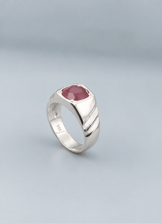 Premium Natural Yaqoot (Ruby) Men’s Ring - IHSJ.pk