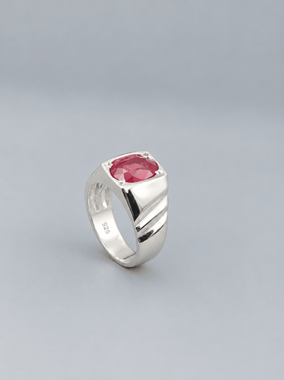 Premium Natural Yaqoot (Ruby) Men’s Ring - IHSJ.pk