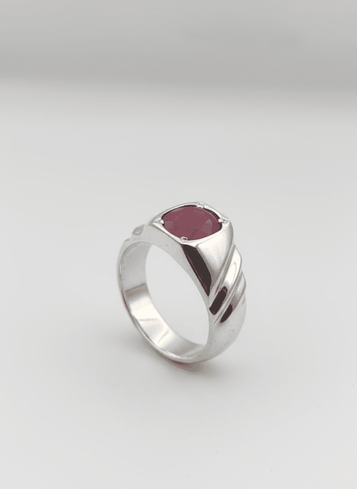 Real Natural Yaqoot (Ruby) Men's Ring - IHSJ.pk
