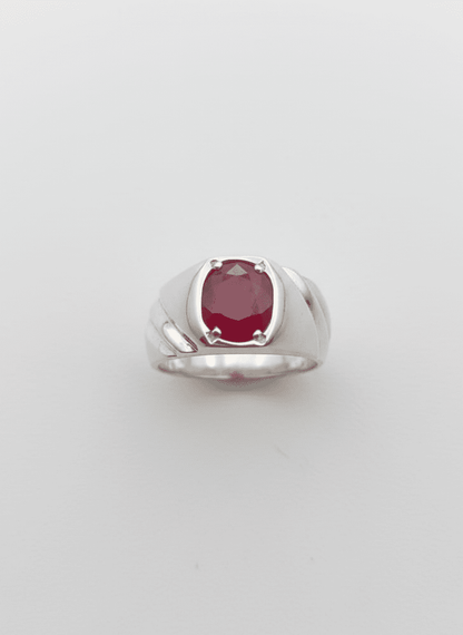 Real Natural Yaqoot (Ruby) Men's Ring - IHSJ.pk
