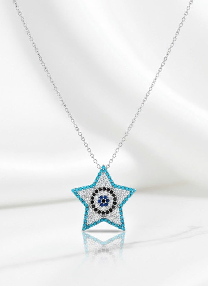 Rhodium‑Plated Star Locket 925 Silver – IHSJ Sterling Jewelry - IHSJ.pk