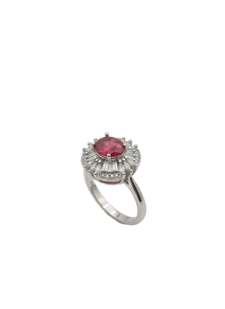 Rodium Ladies Ring - IHSJ.pk