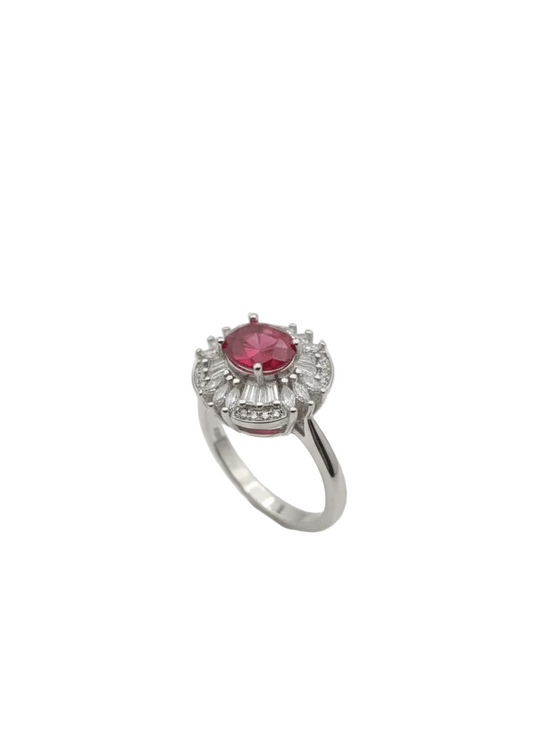 Rodium Ladies Ring - IHSJ.pk
