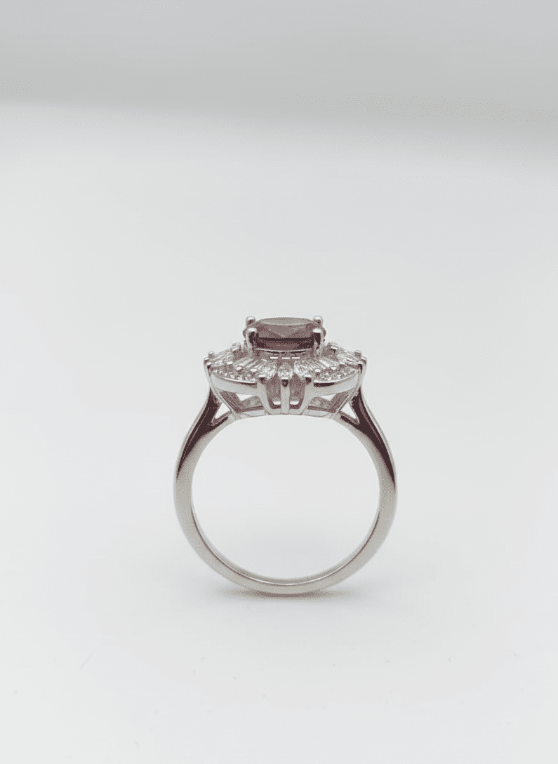 Rodium Ladies Ring - IHSJ.pk