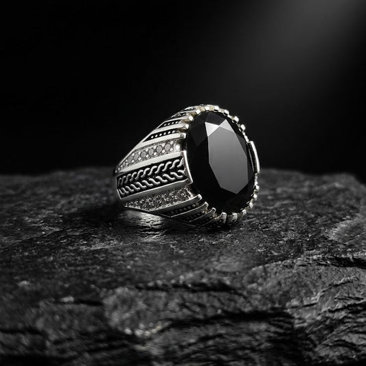 Royal Silver Ring for Men - IHSJ.pk