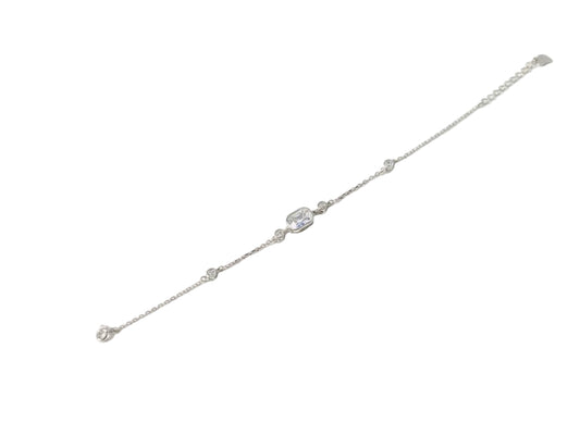 Square Diamond Chain Bracelet - IHSJ.pk