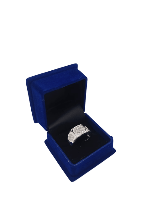 Titan Iced Square Ring - IHSJ.pk