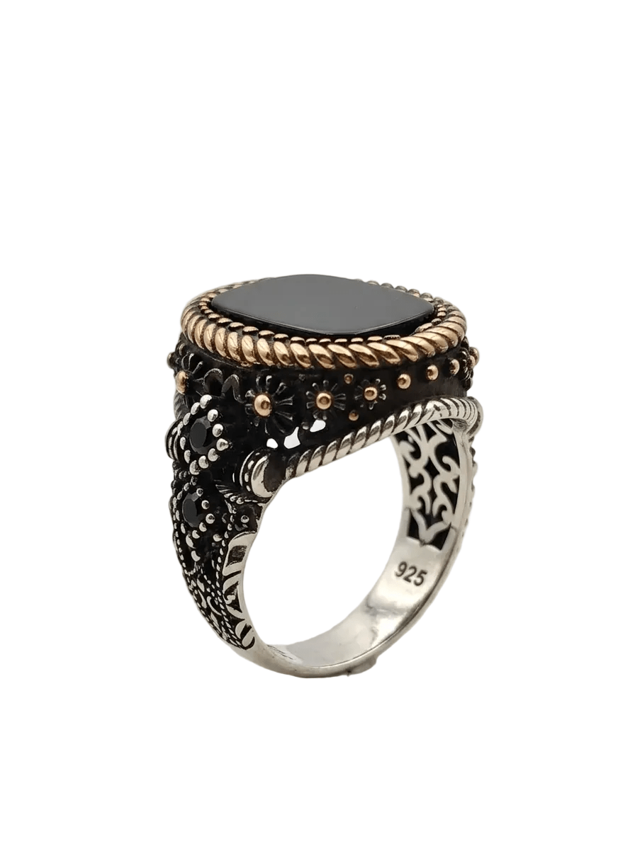 Traditional Trukish design ring in 925 silver - IHSJ.pk