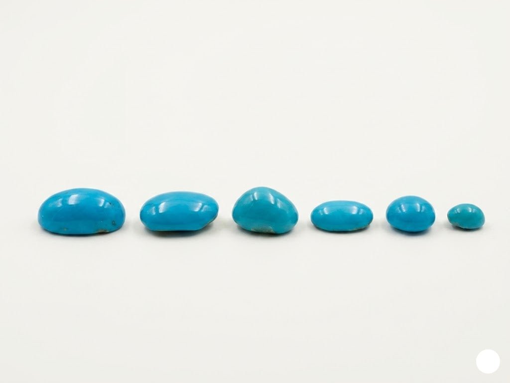 Turquoise (Feroza) Stones – Oval & Round Shapes for Rings and Pendants - IHSJ.pk