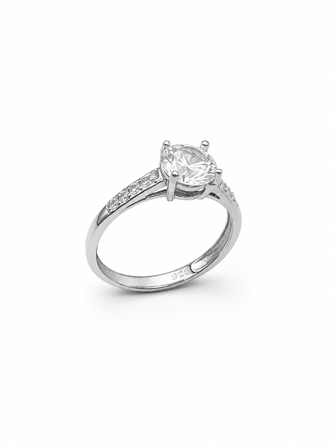 Women's 925 Sterling Silver Pear Cut Solitaire Ring - IHSJ.pk
