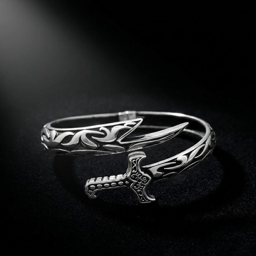 Zulfiqar Bracelet for Men – 925 Sterling Silver Islamic Jewelry - IHSJ.pk