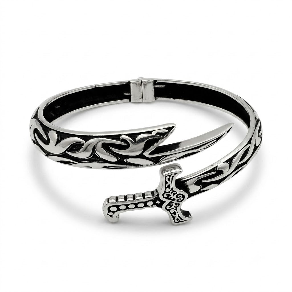 Zulfiqar Bracelet for Men – 925 Sterling Silver Islamic Jewelry - IHSJ.pk