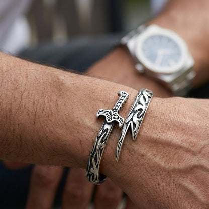 Zulfiqar Bracelet for Men – 925 Sterling Silver Islamic Jewelry - IHSJ.pk