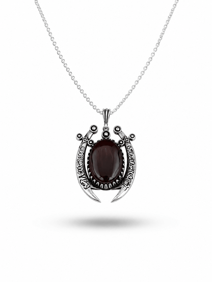 Zulfiqar Irani Aqeeq Silver Men Pendant - IHSJ.pk