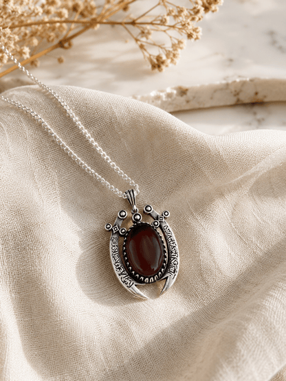 Zulfiqar Irani Aqeeq Silver Men Pendant - IHSJ.pk